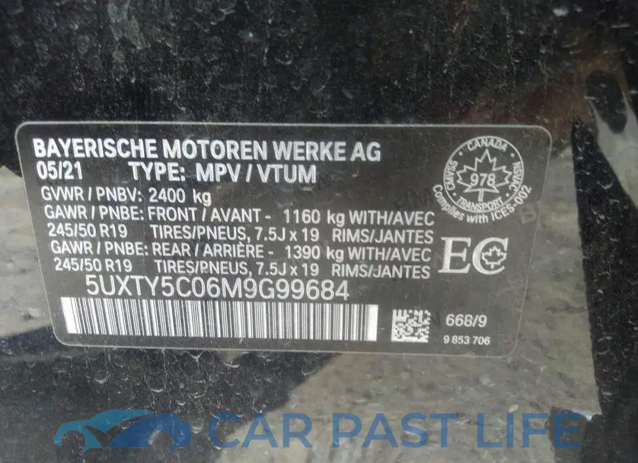 5UXTY5C06M9G99684# 9