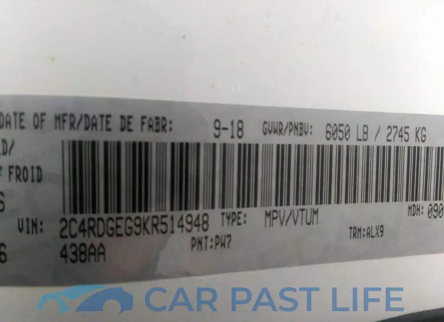 2C4RDGEG9KR514948# 9
