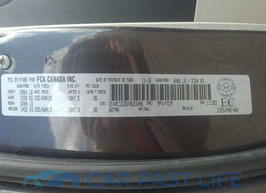 2C4RC1EG5HR633086# 9