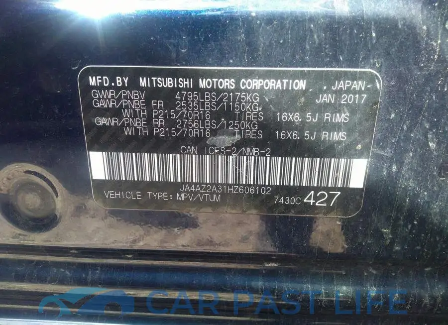 JA4AZ2A31HZ606102# 9