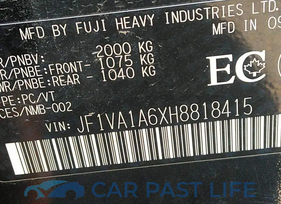 JF1VA1A6XH8818415# 9