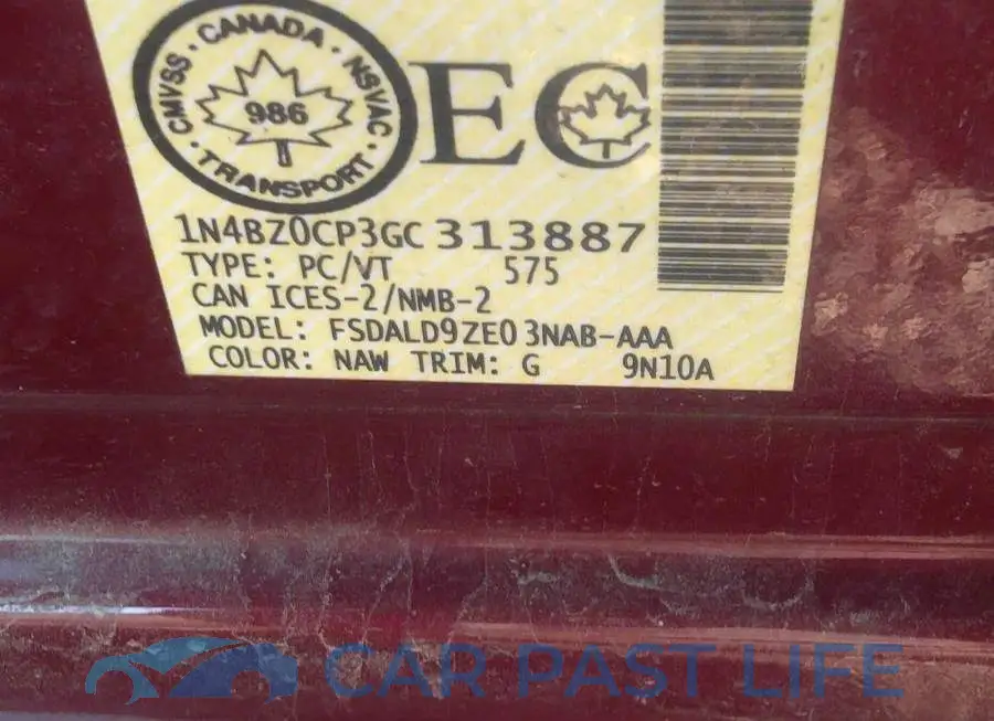 1N4BZ0CP3GC313887# 9