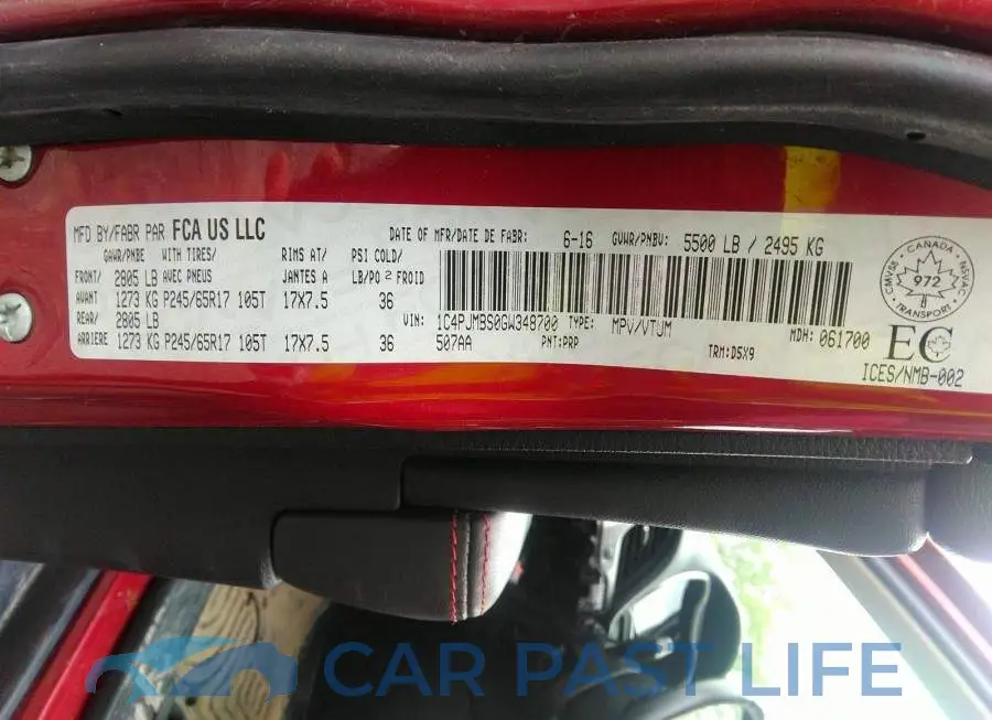 1C4PJMBS0GW348700# 9