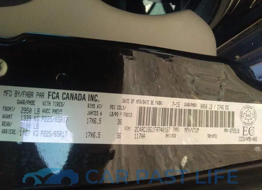 2C4RC1BG1FR740167# 9