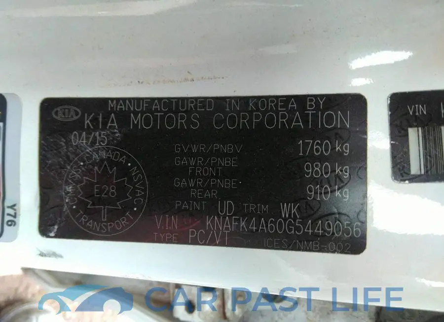 KNAFK4A60G5449056# 9