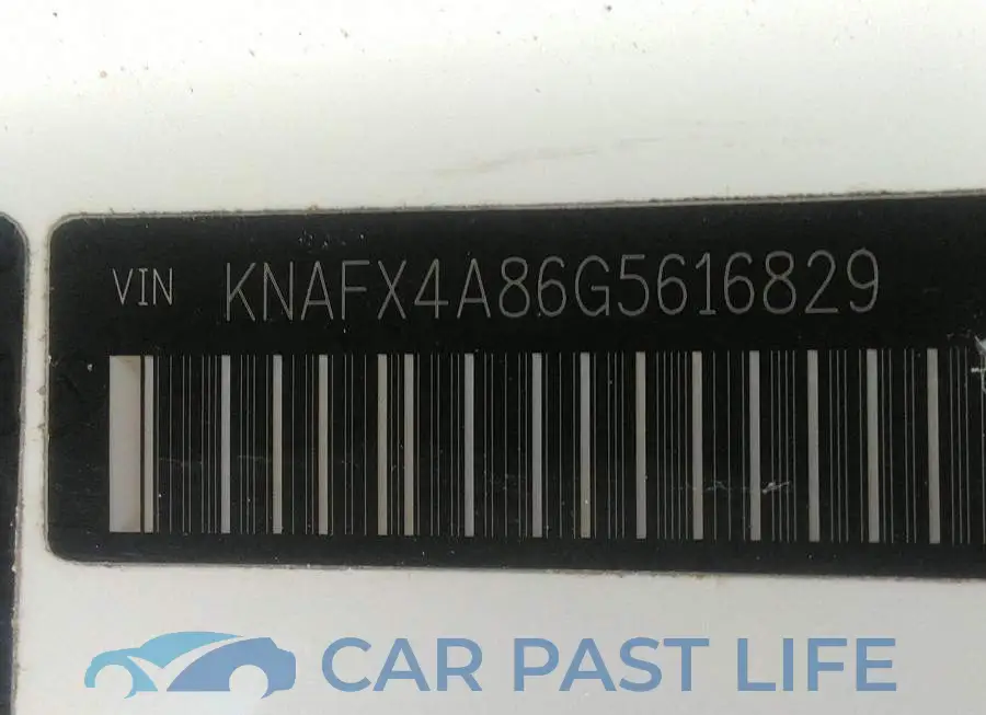 KNAFX4A86G5616829# 9