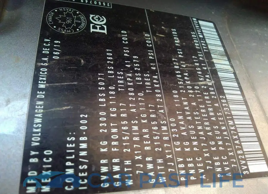 3VV2B7AX7KM173362# 9