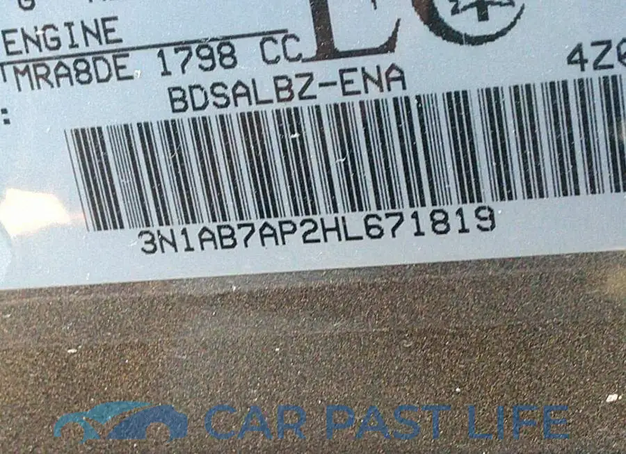 3N1AB7AP2HL671819# 9