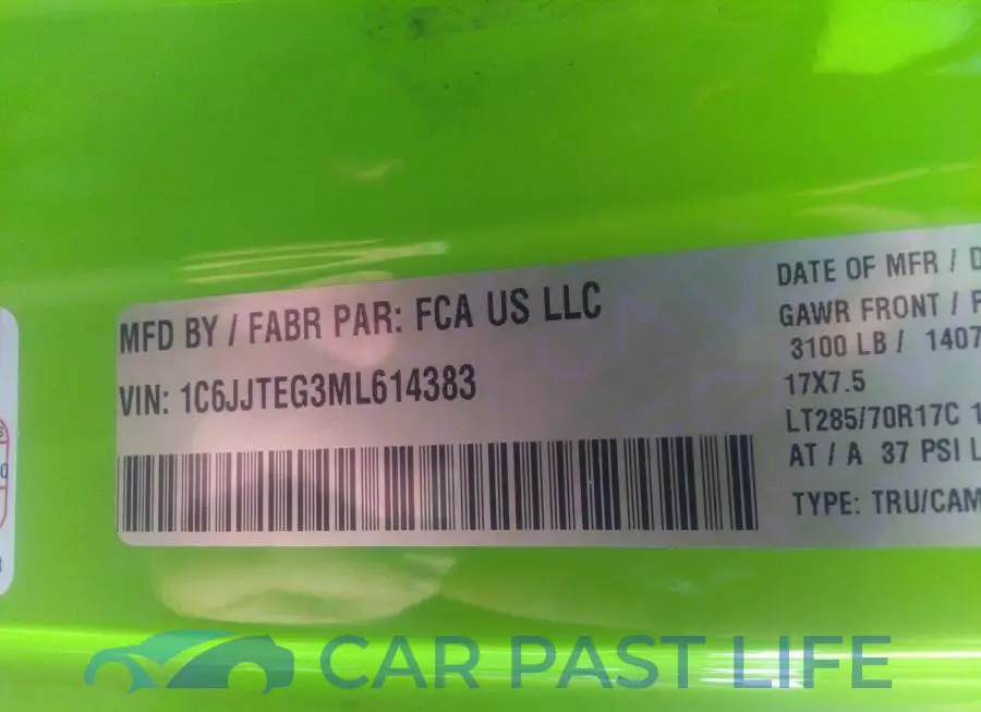 1C6JJTEG3ML614383# 9