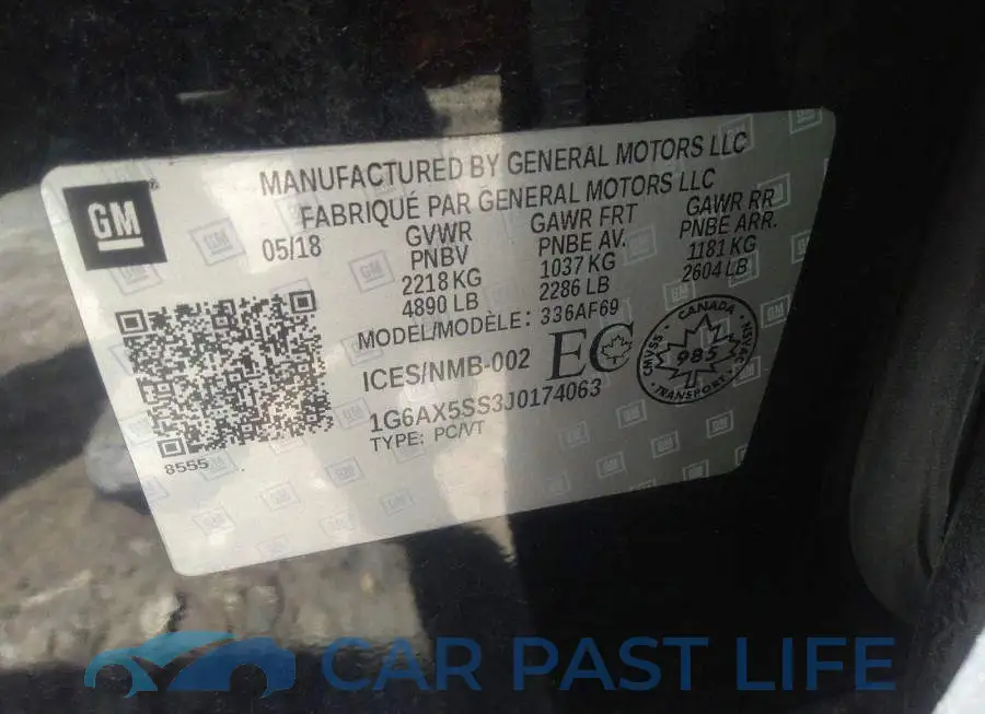 1G6AX5SS3J0174063# 9