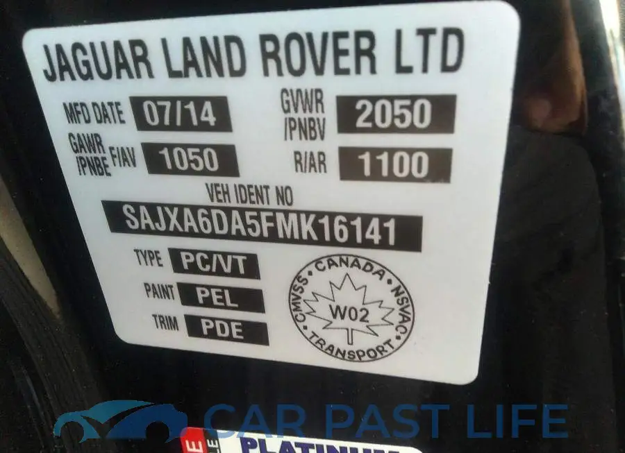 SAJXA6DA5FMK16141# 9