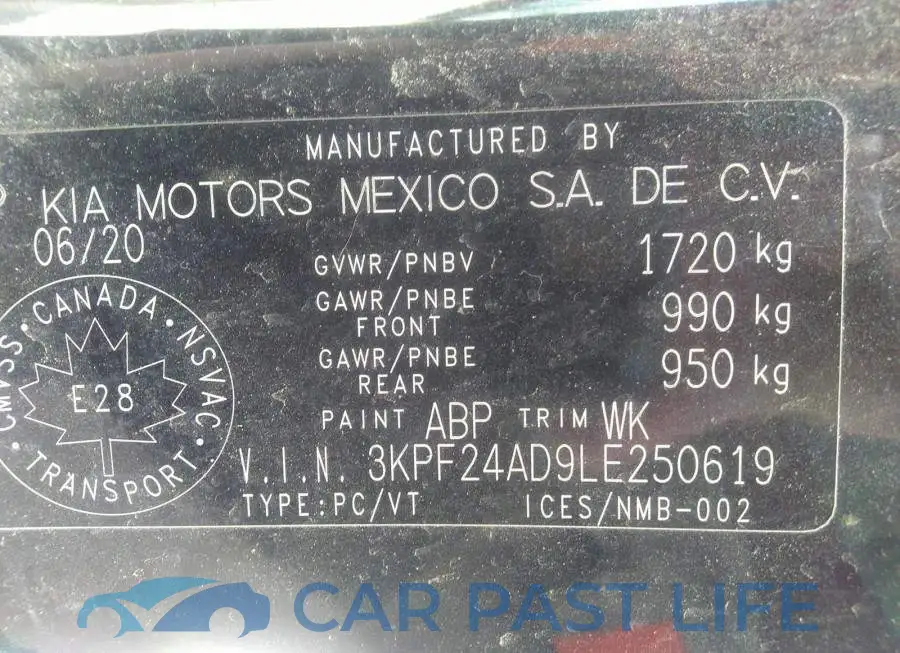 3KPF24AD9LE250619# 9