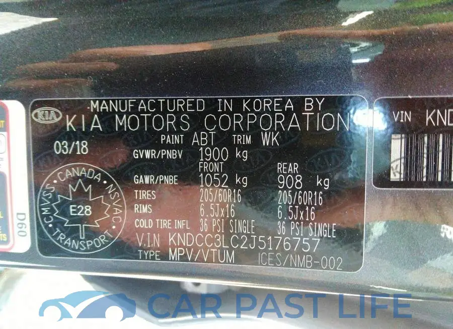KNDCC3LC2J5176757# 9
