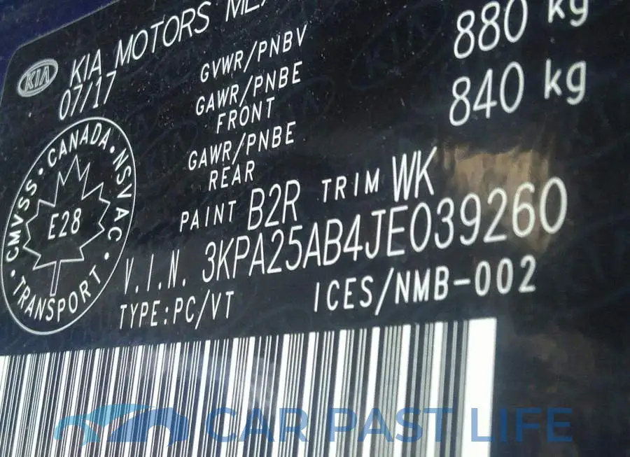 3KPA25AB4JE039260# 9
