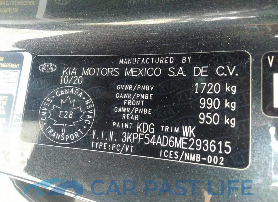 3KPF54AD6ME293615# 9