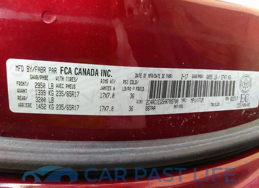 2C4RC1EG5HR709700# 9