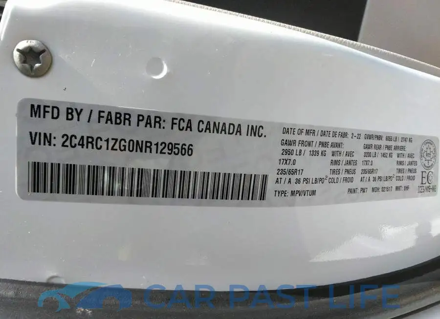 2C4RC1ZG0NR129566# 9