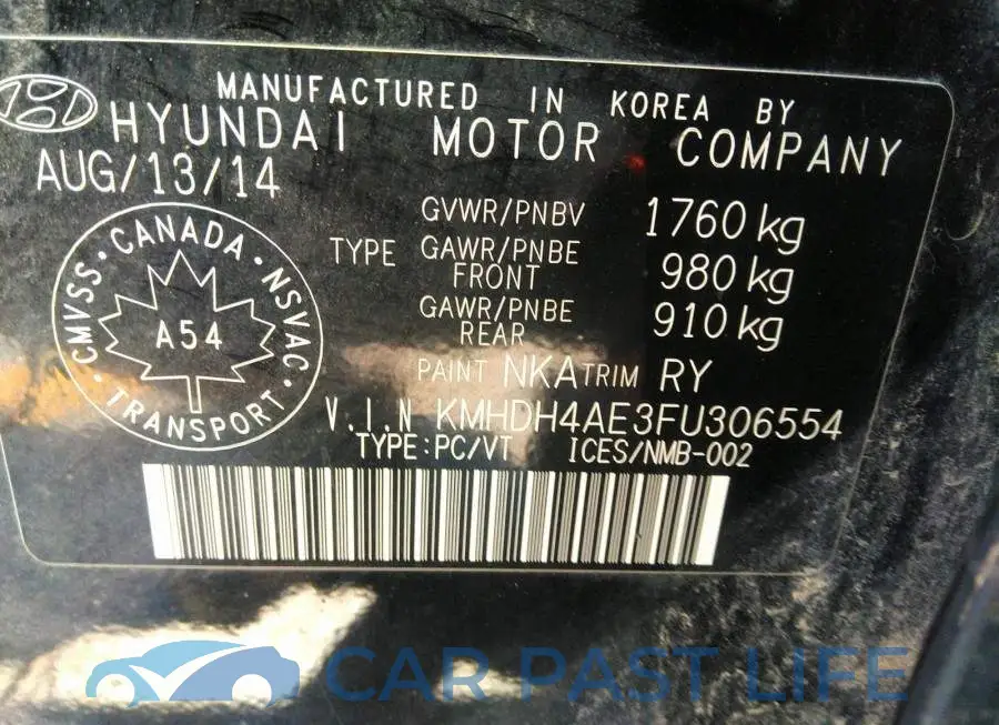 KMHDH4AE3FU306554# 9