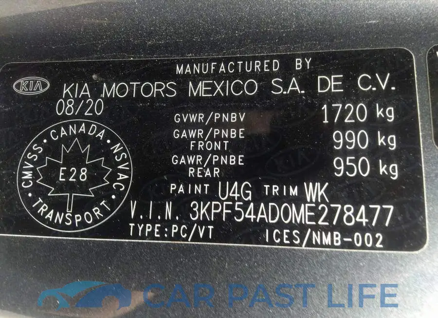 3KPF54AD0ME278477# 9