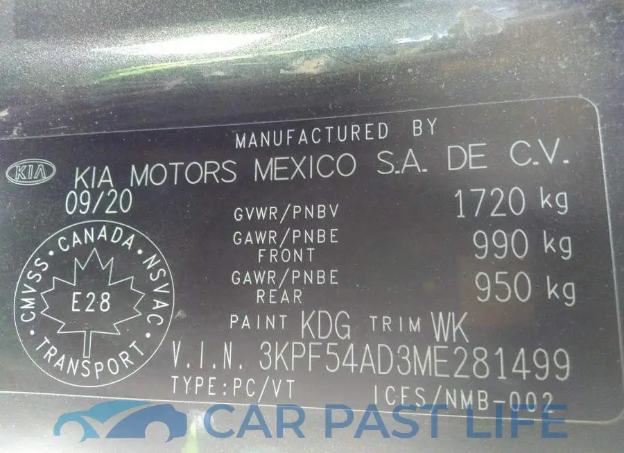 3KPF54AD3ME281499# 9