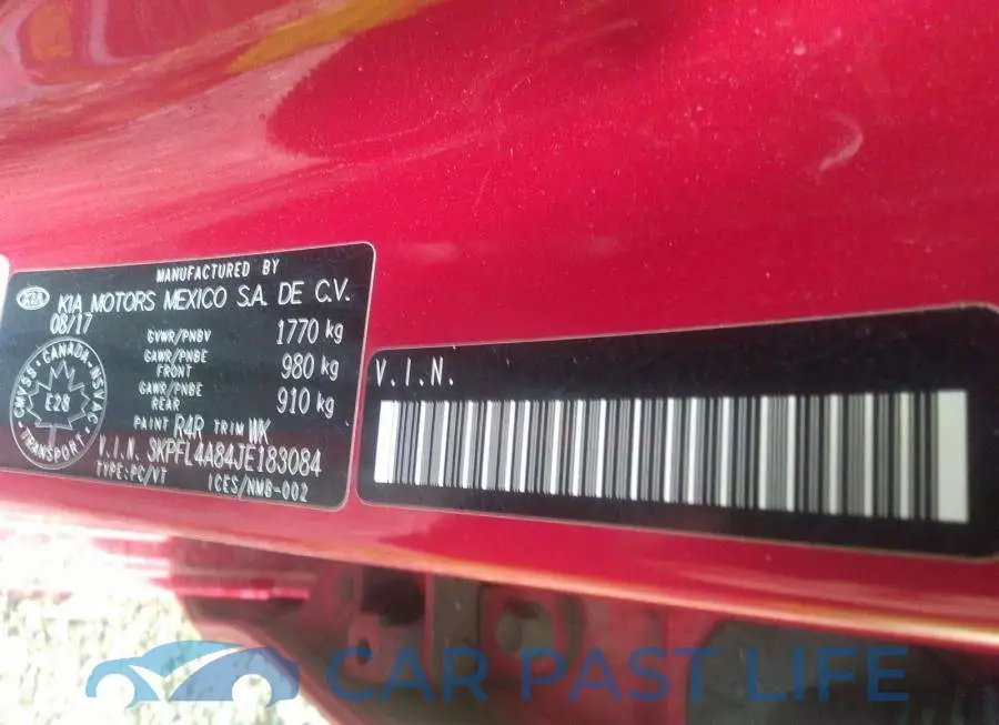 3KPFL4A84JE183084# 9