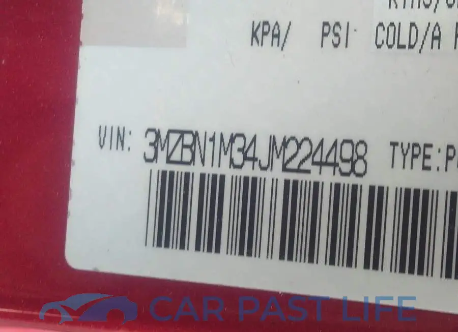 3MZBN1M34JM224498# 9