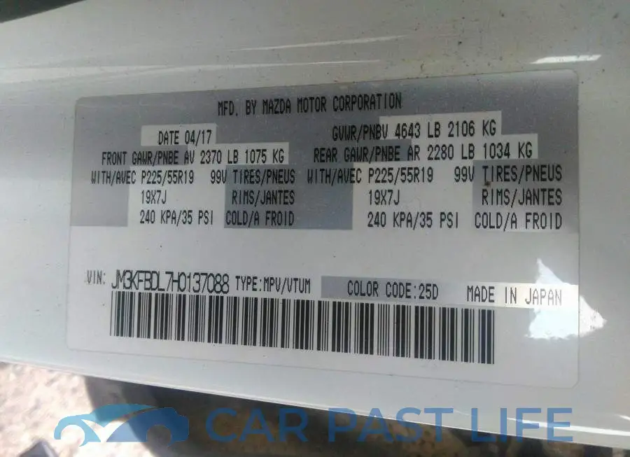 JM3KFBDL7H0137088# 9