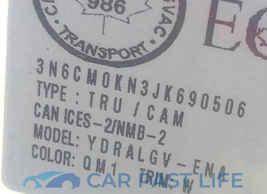 3N6CM0KN3JK690506# 9