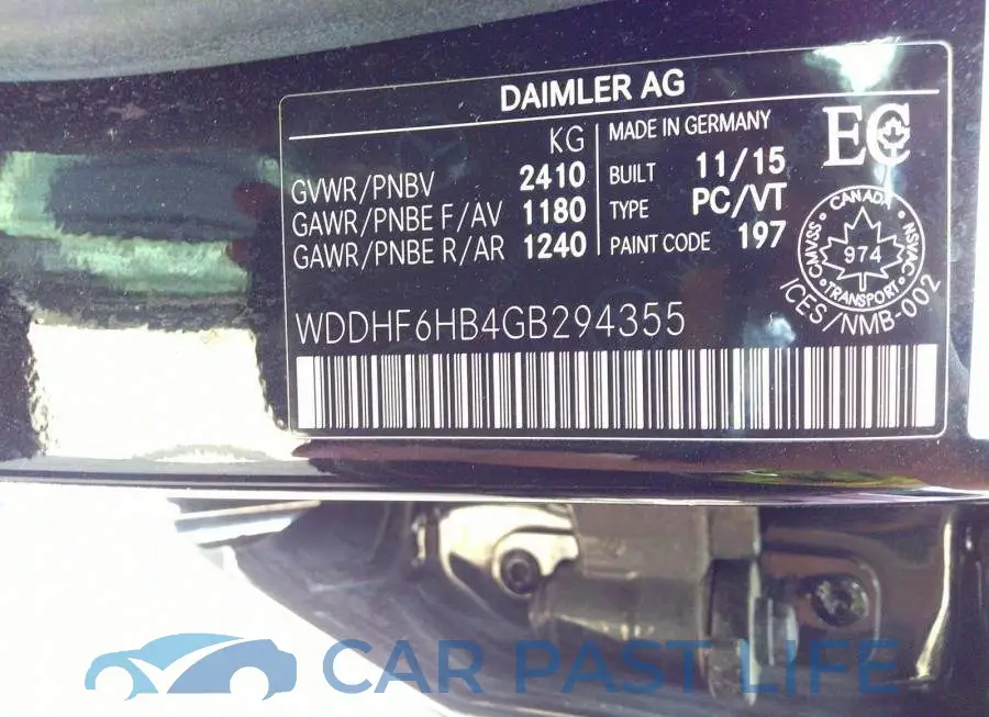 WDDHF6HB4GB294355# 9