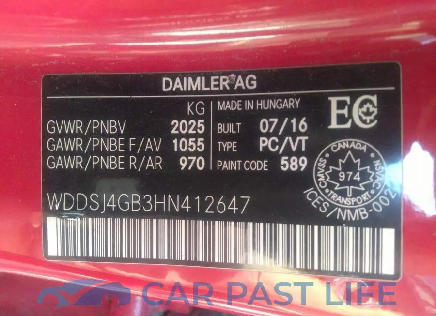 WDDSJ4GB3HN412647# 9