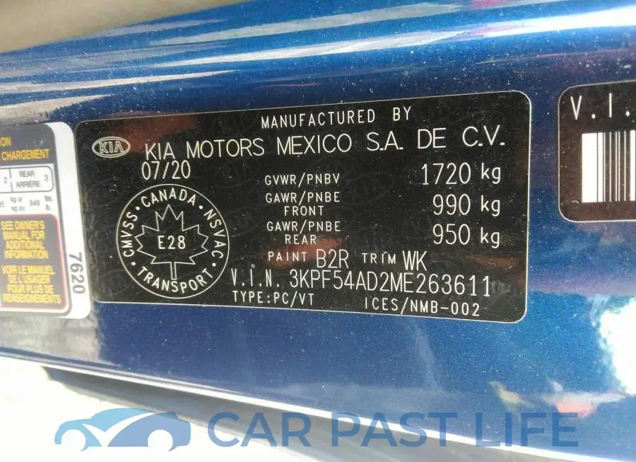 3KPF54AD2ME263611# 9