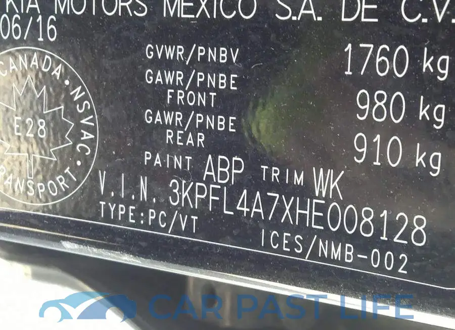 3KPFL4A7XHE008128# 9