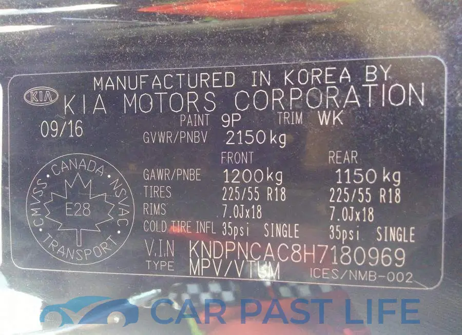 KNDPNCAC8H7180969# 9