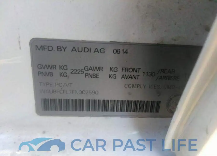 WAUBFCFL7FN002590# 10