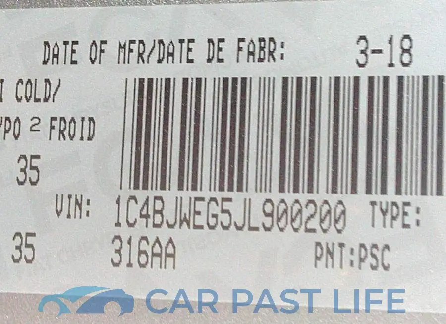 1C4BJWEG5JL900200# 9