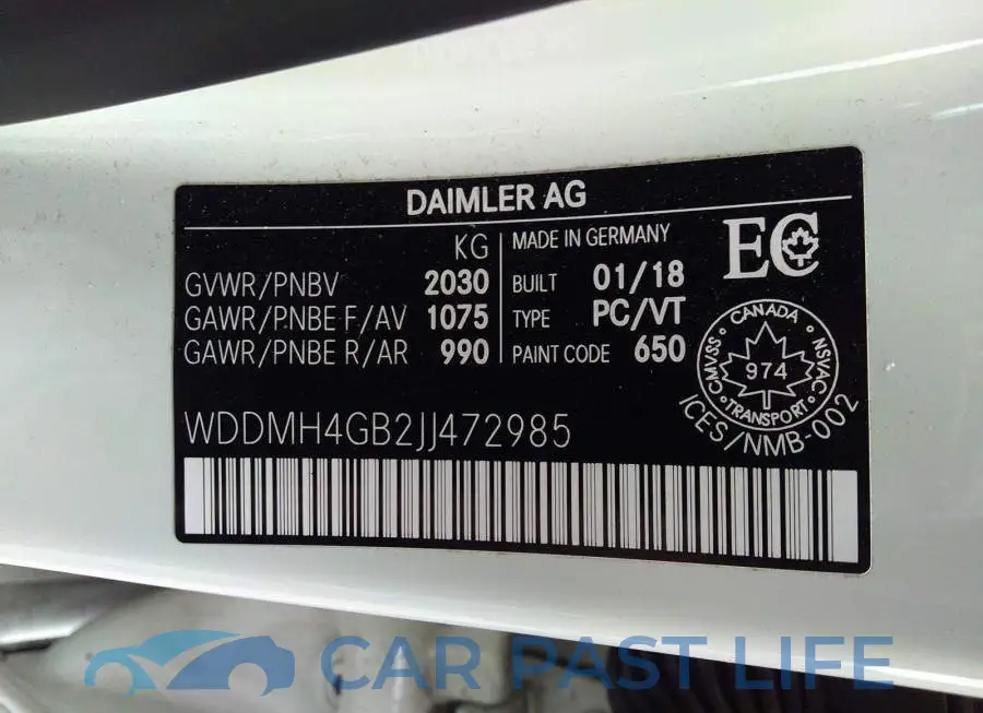 WDDMH4GB2JJ472985# 9