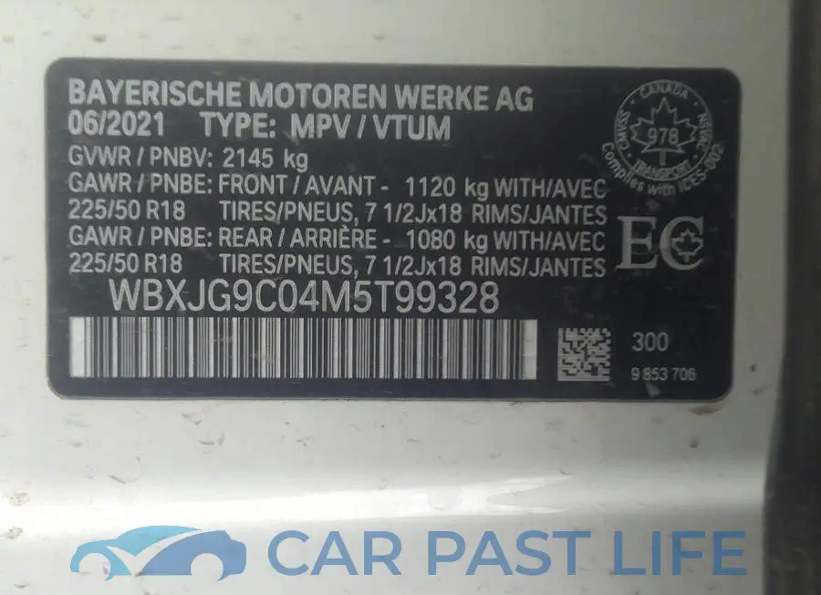 WBXJG9C04M5T99328# 9