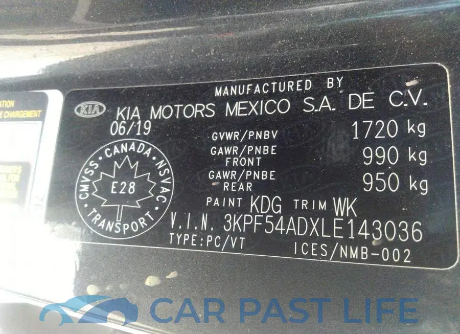 3KPF54ADXLE143036# 9