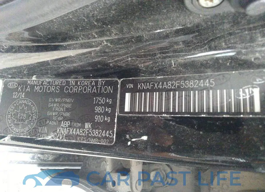 KNAFX4A82F5382445# 9