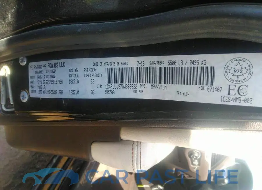 1C4PJLJS7GW369622# 9