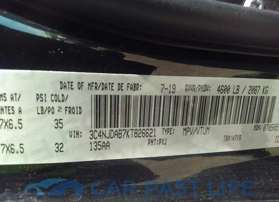 3C4NJDAB7KT826621# 9