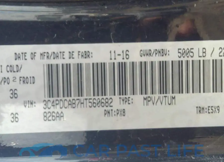 3C4PDCAB7HT560682# 9