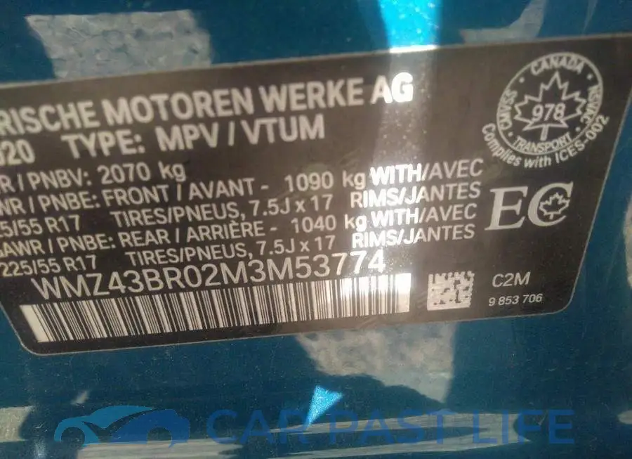 WMZ43BR02M3M53774# 9