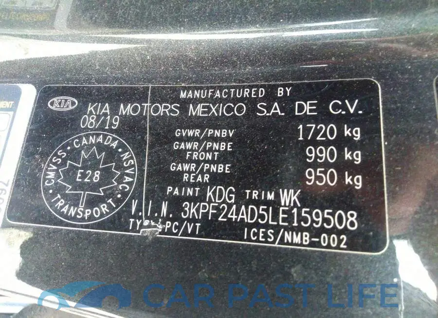 3KPF24AD5LE159508# 9