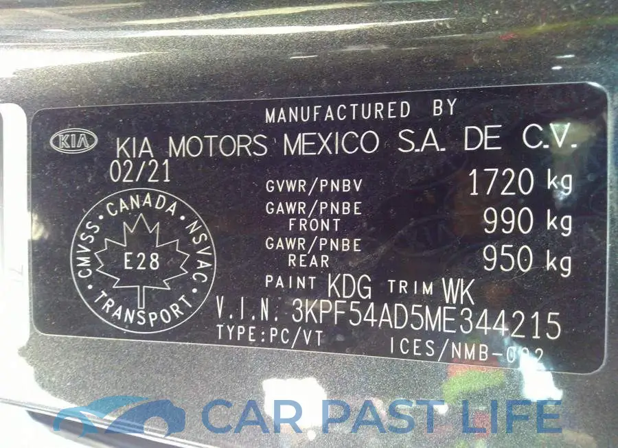 3KPF54AD5ME344215# 9
