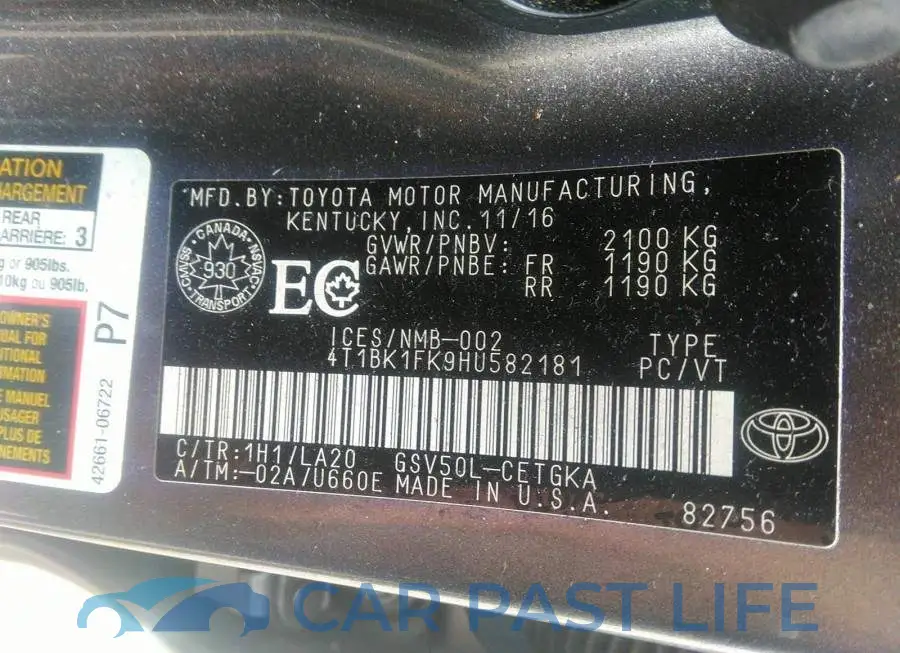 4T1BK1FK9HU582181# 9