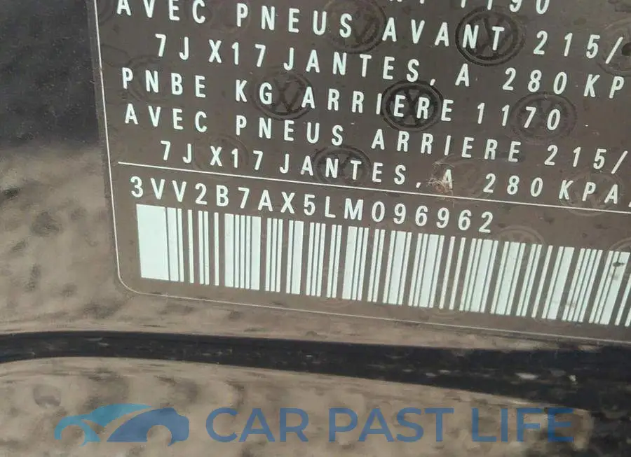 3VV2B7AX5LM096962# 9