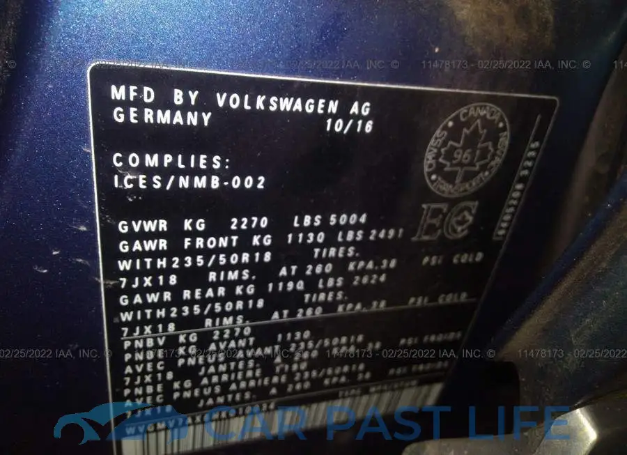 WVGMV7AX6HK010034# 9