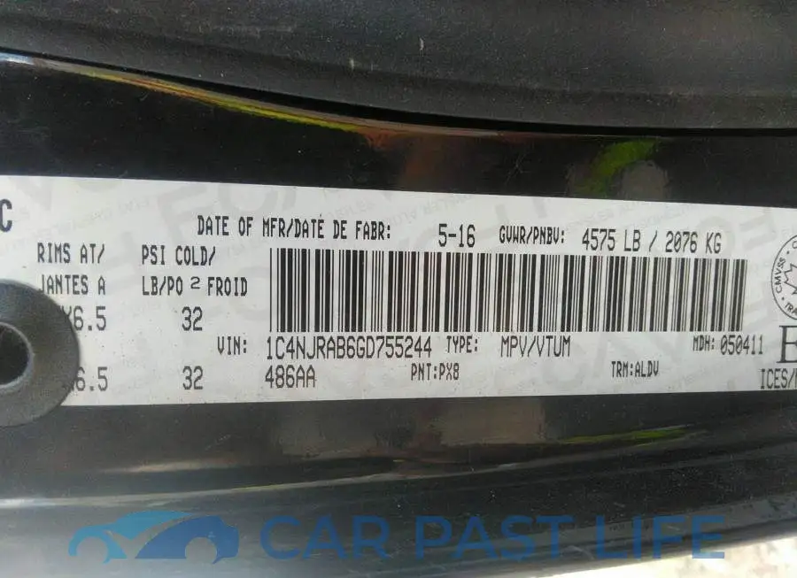 1C4NJRAB6GD755244# 9