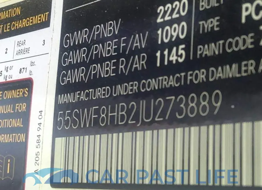 55SWF8HB2JU273889# 9